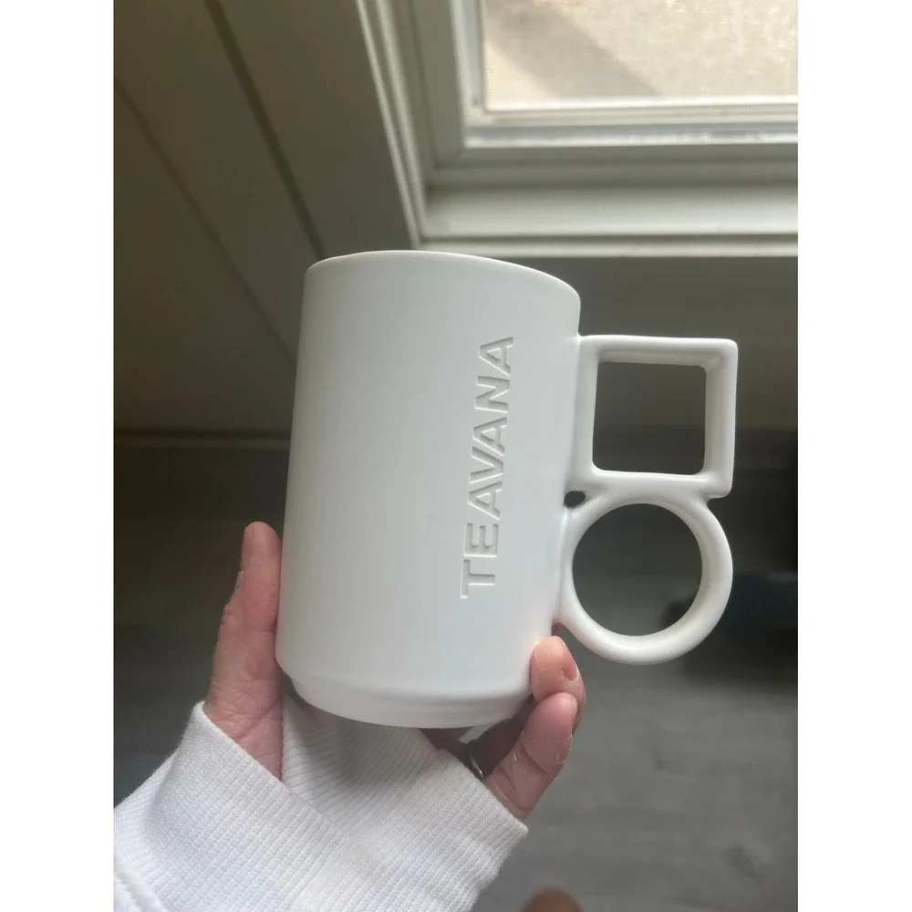 Teavana mug white coffee‎